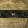 1-9014 Seseh: schwarz und florale Ornamente in ocker-braun Verläufen